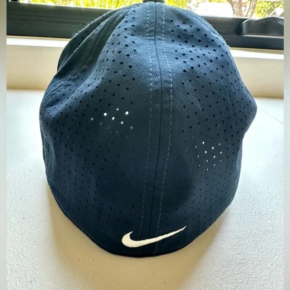 Nike Navy Cap with White Logo, Dry Fit - Picture 3 of 4